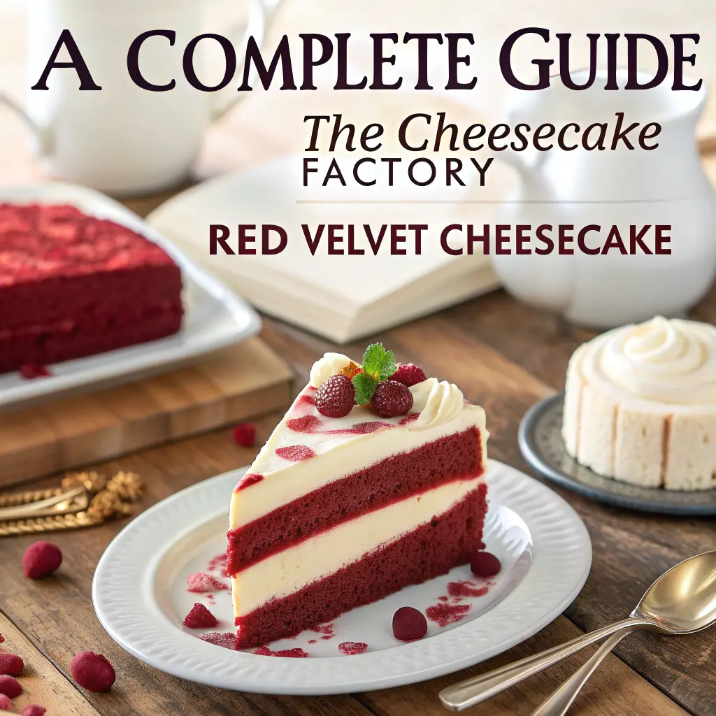 A slice of Copycat Cheesecake Factory Red Velvet Cheesecake