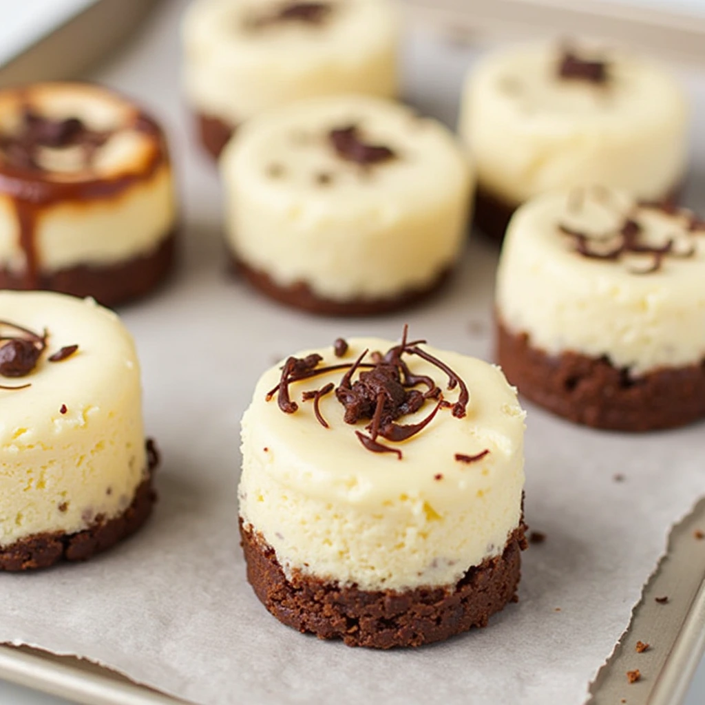 Chocolate chip cheesecake cookies with a creamy filling and chocolate chips.